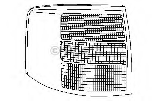 стъкло за светлините, задни светлини 0 318 307 103