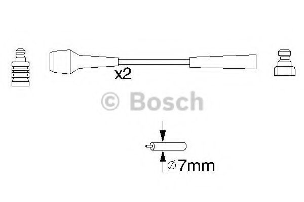 комплект запалителеи кабели 0 986 356 827