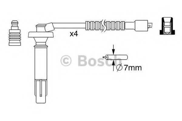 комплект запалителеи кабели 0 986 357 262