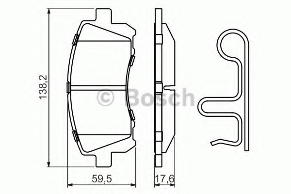 комплект спирачно феродо, дискови спирачки