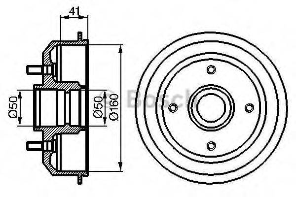 спирачен барабан 0 986 477 044