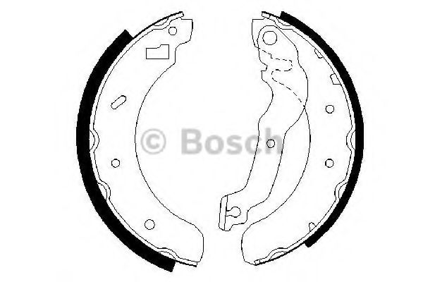 комплект спирачна челюст 0 986 487 241