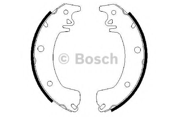 комплект спирачна челюст 0 986 487 378