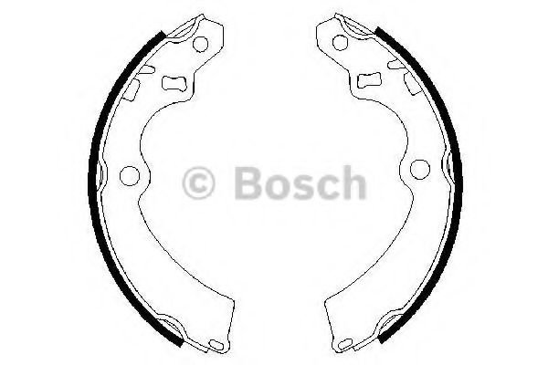 комплект спирачна челюст 0 986 487 427