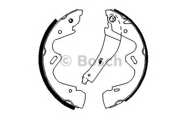 комплект спирачна челюст 0 986 487 700