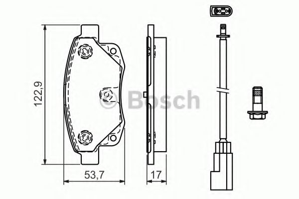 комплект спирачно феродо, дискови спирачки 0 986 494 171