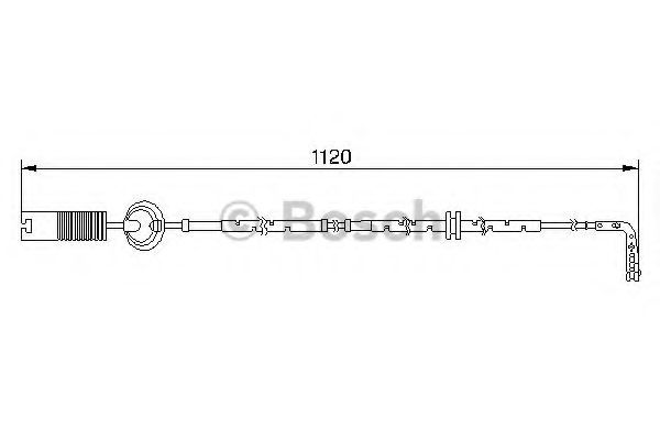 предупредителен контактен сензор, износване на накладките 1 987 474 999