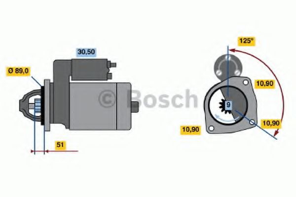 стартер 0 986 017 240