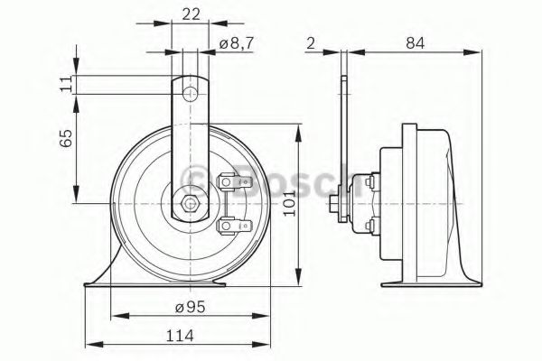 клаксон; клаксон 0 986 AH0 502