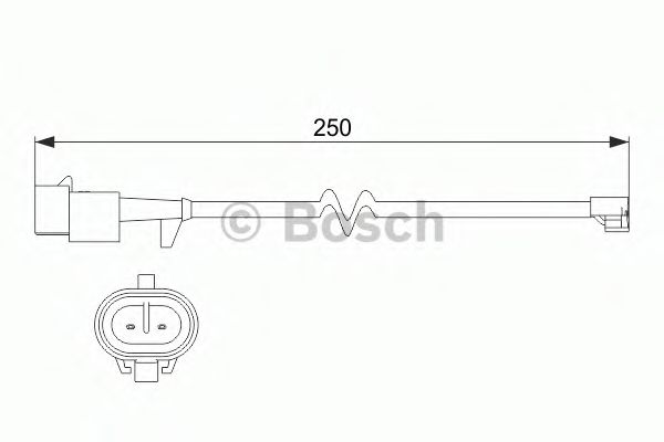 предупредителен контактен сензор, износване на накладките 1 987 473 536