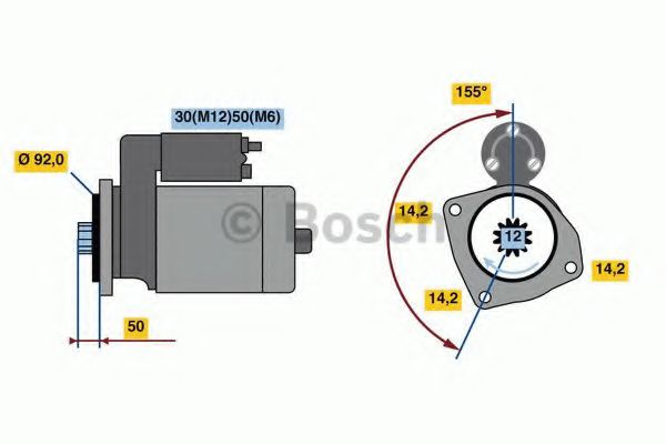 стартер 0 986 022 980