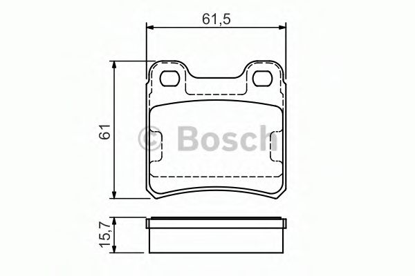 комплект спирачно феродо, дискови спирачки 0 986 495 044