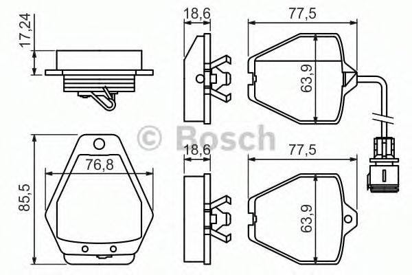 комплект спирачно феродо, дискови спирачки