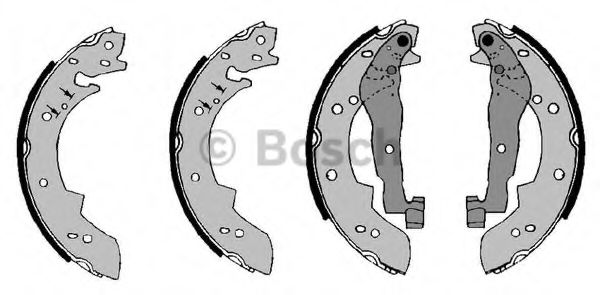 комплект спирачна челюст F 026 008 003