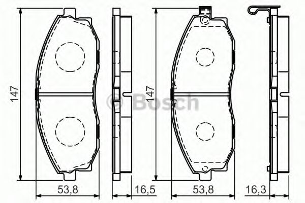 комплект спирачно феродо, дискови спирачки