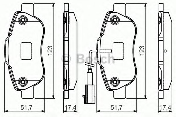 комплект спирачно феродо, дискови спирачки