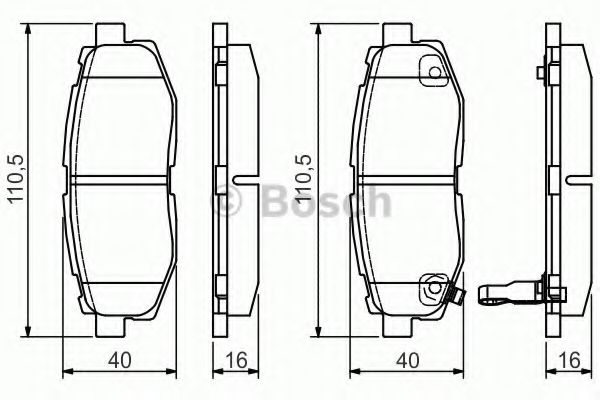 комплект спирачно феродо, дискови спирачки