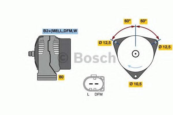 генератор 0 124 615 030