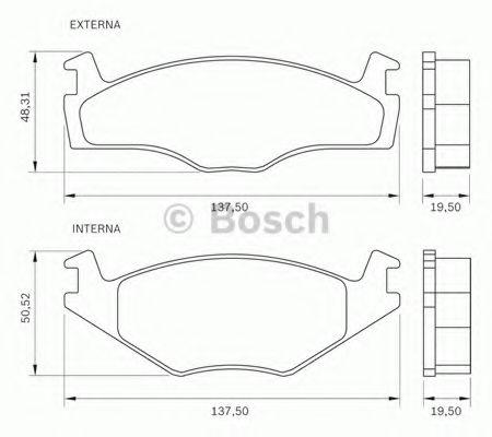 комплект спирачно феродо, дискови спирачки