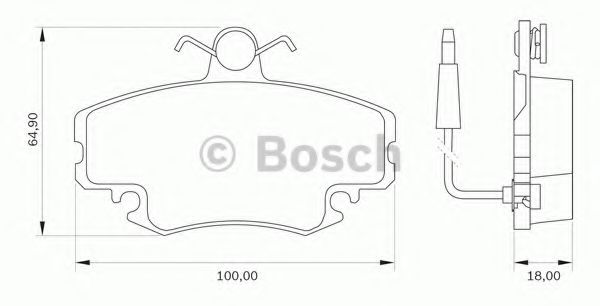 комплект спирачно феродо, дискови спирачки