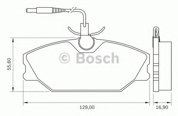 комплект спирачно феродо, дискови спирачки