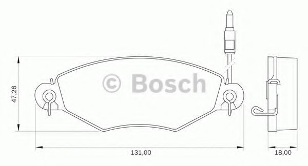 комплект спирачно феродо, дискови спирачки