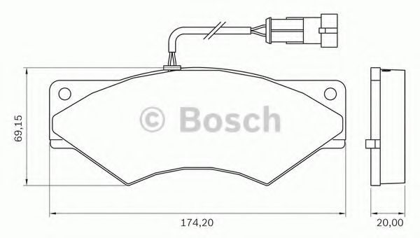 комплект спирачно феродо, дискови спирачки