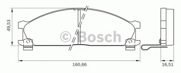 комплект спирачно феродо, дискови спирачки