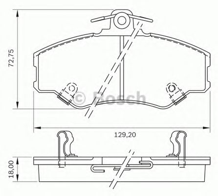 комплект спирачно феродо, дискови спирачки