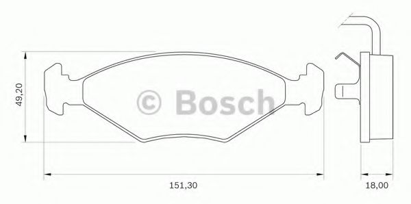 комплект спирачно феродо, дискови спирачки