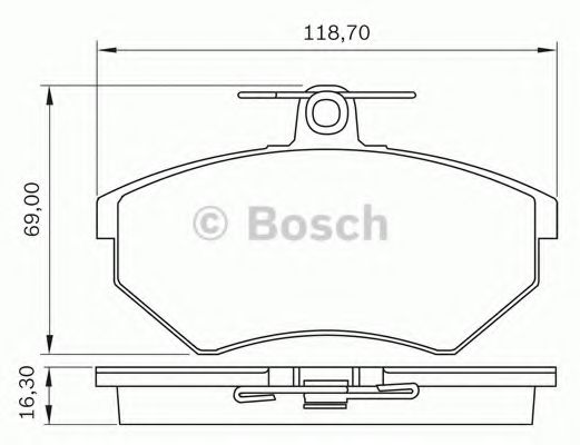 комплект спирачно феродо, дискови спирачки