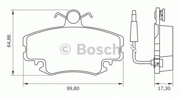 комплект спирачно феродо, дискови спирачки