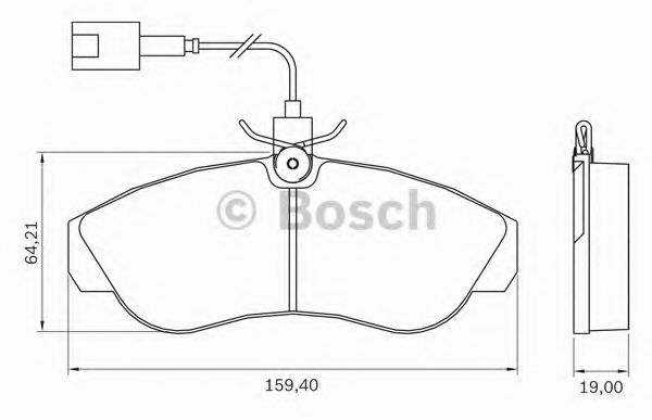 комплект спирачно феродо, дискови спирачки