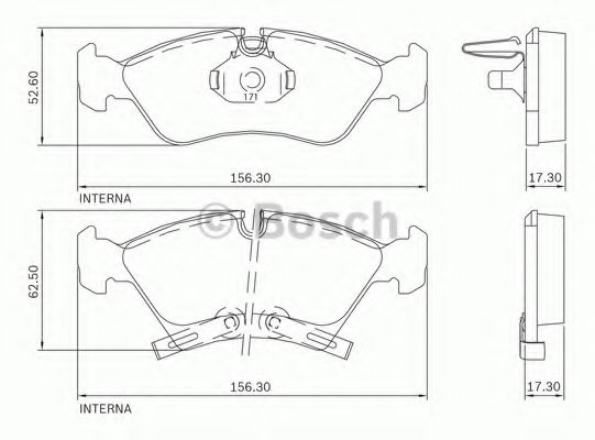 комплект спирачно феродо, дискови спирачки