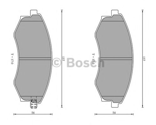 комплект спирачно феродо, дискови спирачки