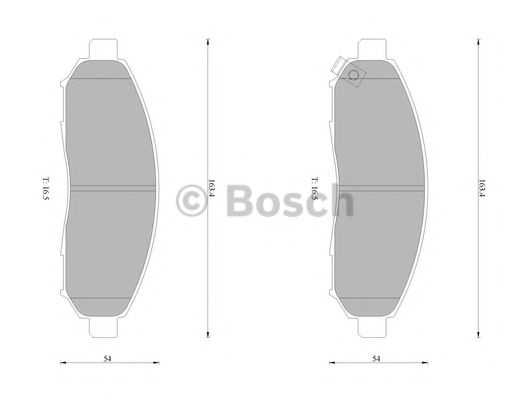комплект спирачно феродо, дискови спирачки