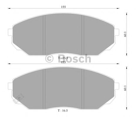 комплект спирачно феродо, дискови спирачки