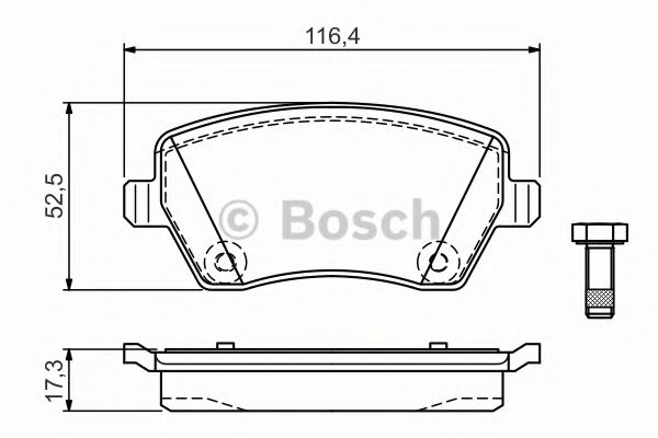 комплект спирачно феродо, дискови спирачки