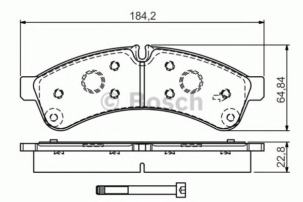 комплект спирачно феродо, дискови спирачки