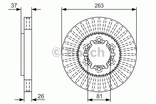 спирачен диск 0 986 479 T24