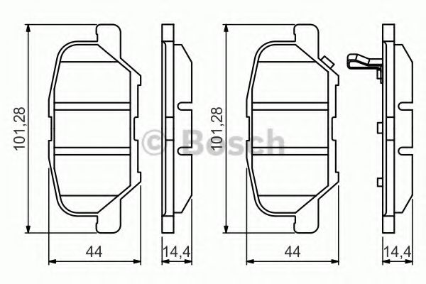 комплект спирачно феродо, дискови спирачки