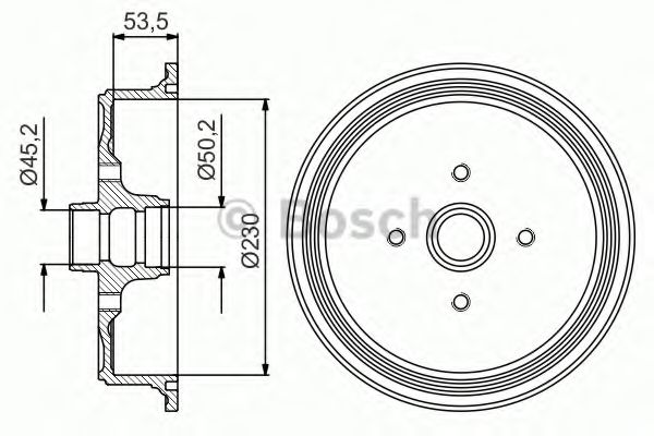 спирачен барабан 0 986 477 160