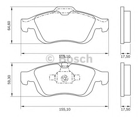 комплект спирачно феродо, дискови спирачки