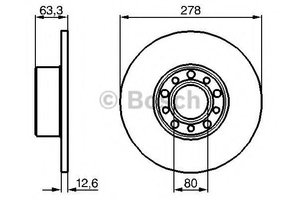спирачен диск 0 986 478 058