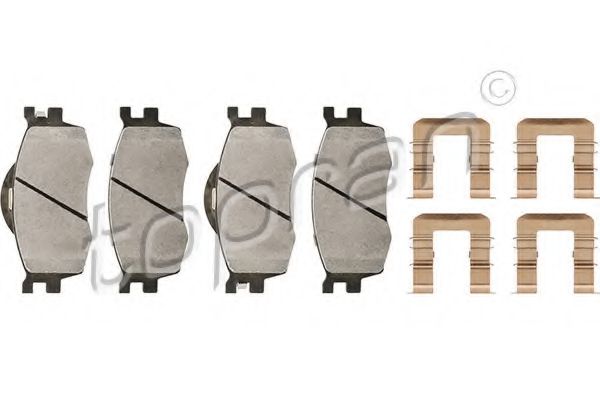 комплект спирачно феродо, дискови спирачки 820 277