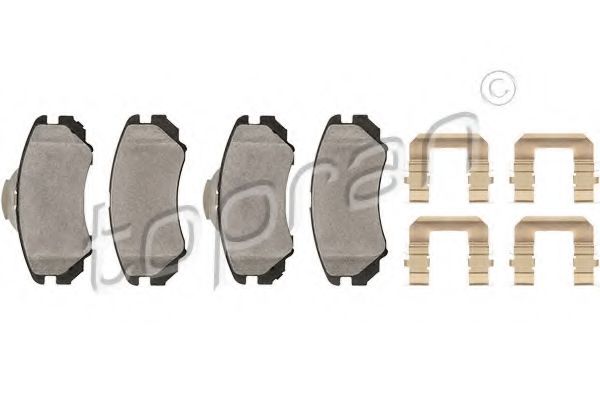 комплект спирачно феродо, дискови спирачки 820 699