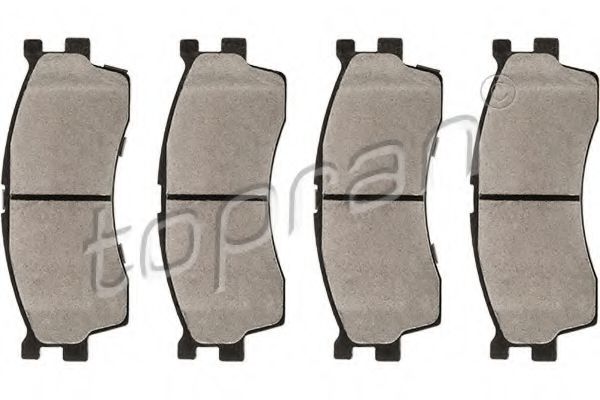 комплект спирачно феродо, дискови спирачки 820 816