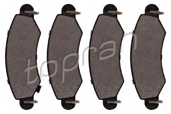 комплект спирачно феродо, дискови спирачки 208 260