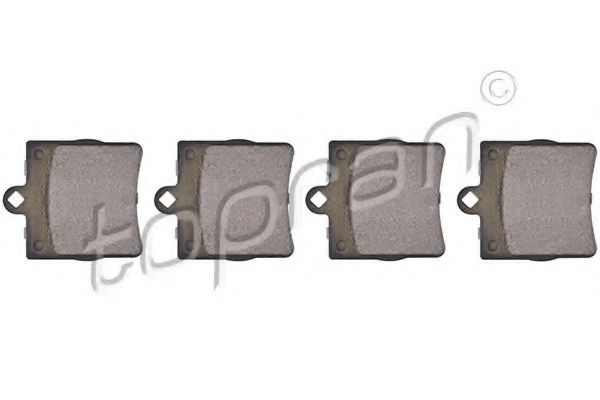 комплект спирачно феродо, дискови спирачки 407 763