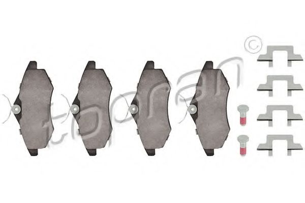 комплект спирачно феродо, дискови спирачки 722 606